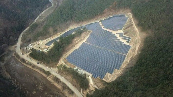 영덕 상직리  태양광발전소 (3MW) (육상 태양광) - 솔라플레이 시공실적