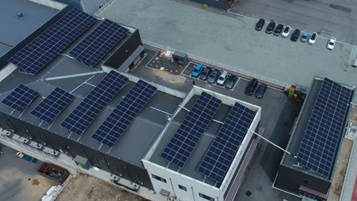 하이돈푸드 태양광발전소 (165kW) (루프탑 태양광) - 솔라플레이 시공실적