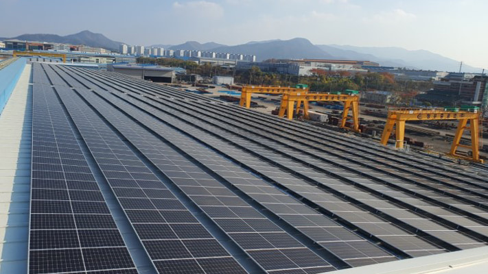 청우중공업 태양광발전소 (3MW) (루프탑 태양광) - 솔라플레이 시공실적