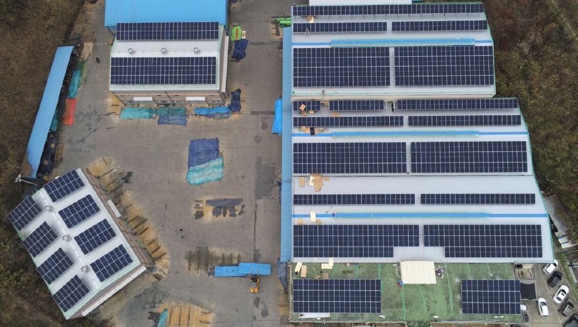 스틸코리아 1호, 2호 태양광발전소 (633kW) (루프탑 태양광) - 솔라플레이 시공실적